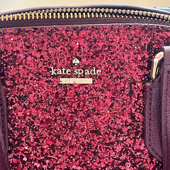 Kate Spade Red Glitter with cross body strap - Picture 5 of 8